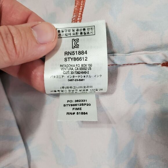 Patagonia Mens Planing Board Shorts Stretch Size 38 Fiber Floral Mellow Melon - Picture 9 of 13